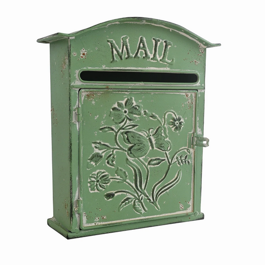 Weathered Mailbox - Vintage-Inspired Decorative Mail Holder For Home & Garden