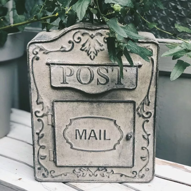 Outdoor Metal Mailbox For Messages - Vintage-Inspired Message Post Box